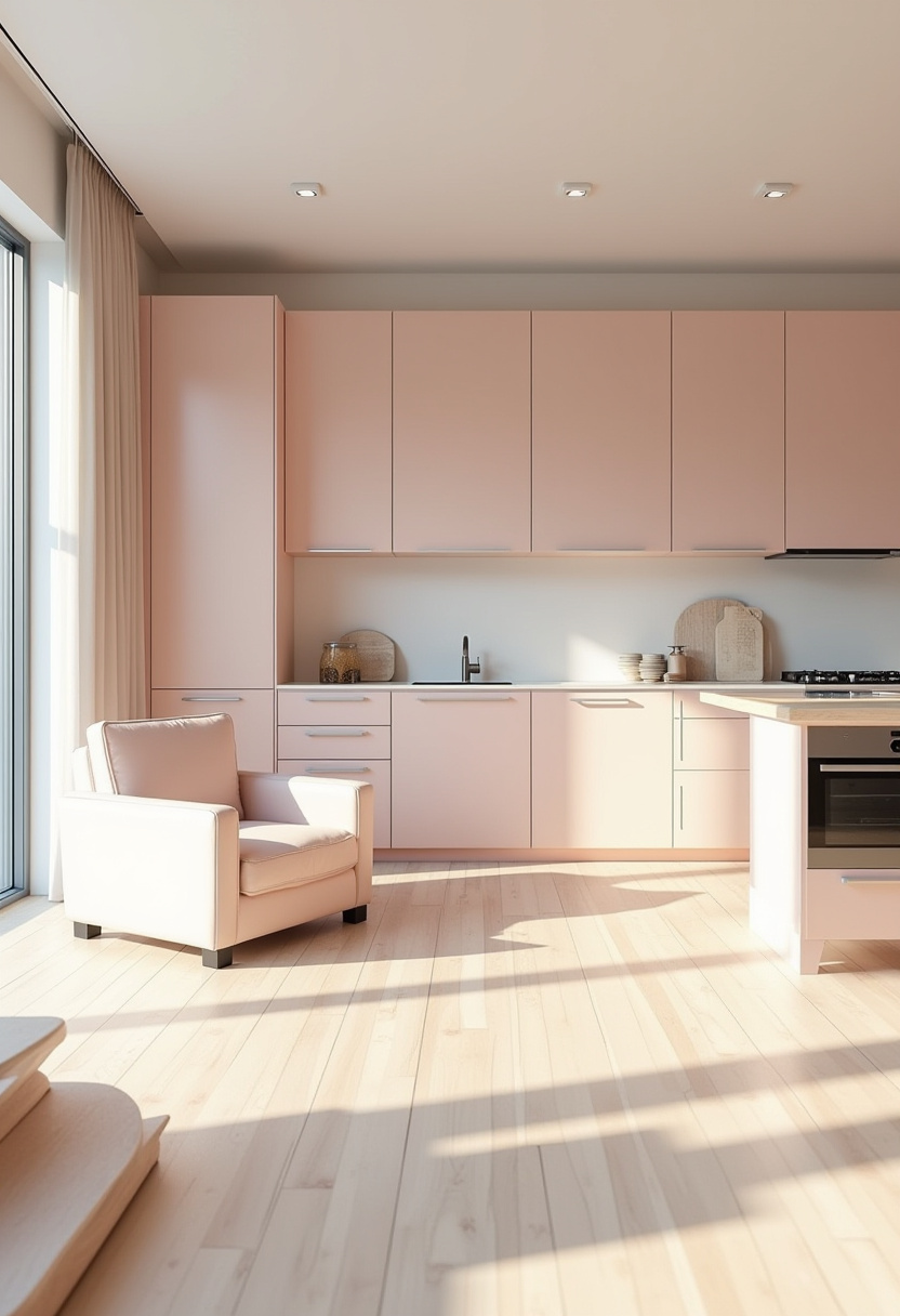 Open Space Living Room And Kitchen 12