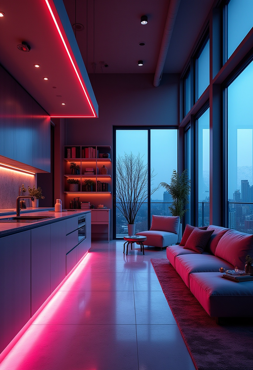 Open Space Living Room And Kitchen 15