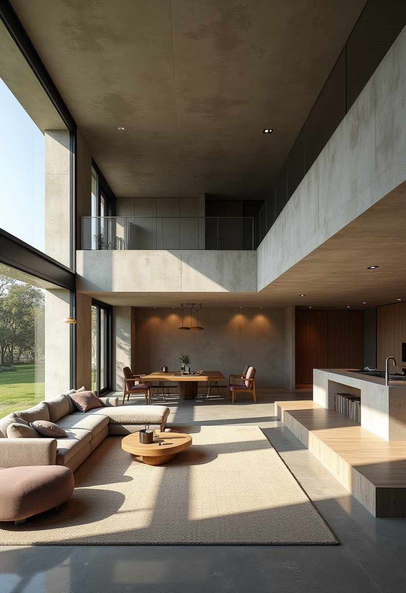 Open Space Living Room And Kitchen 18