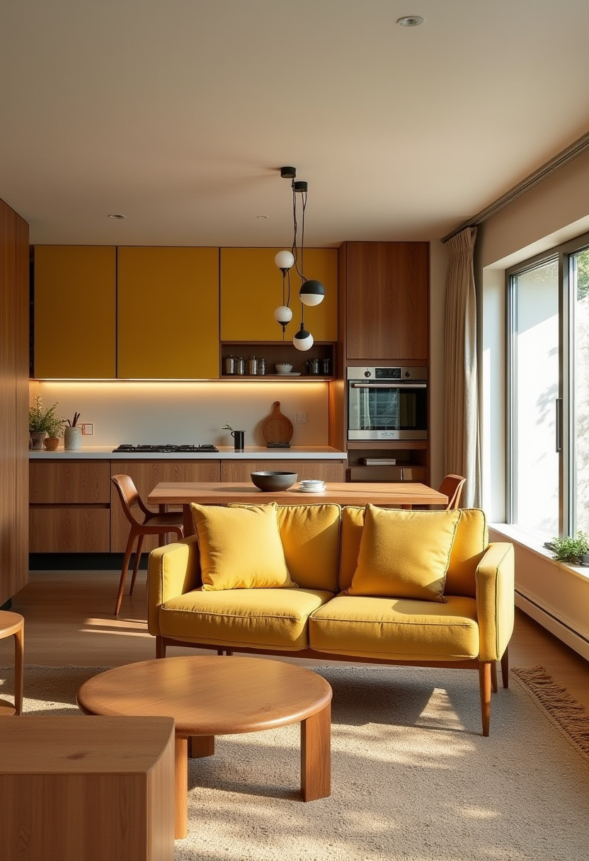 Open Space Living Room And Kitchen 21