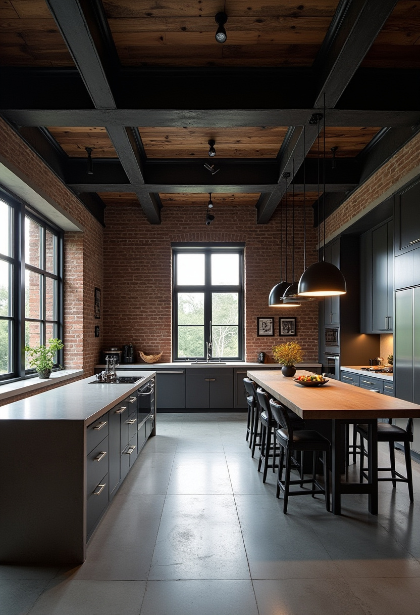 Open Space Living Room And Kitchen 23