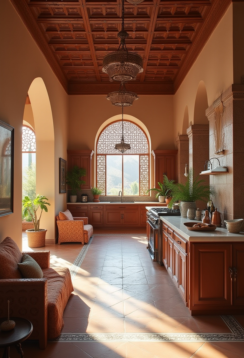 Open Space Living Room And Kitchen 27