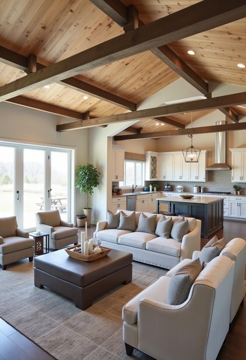 Open Space Living Room And Kitchen 8