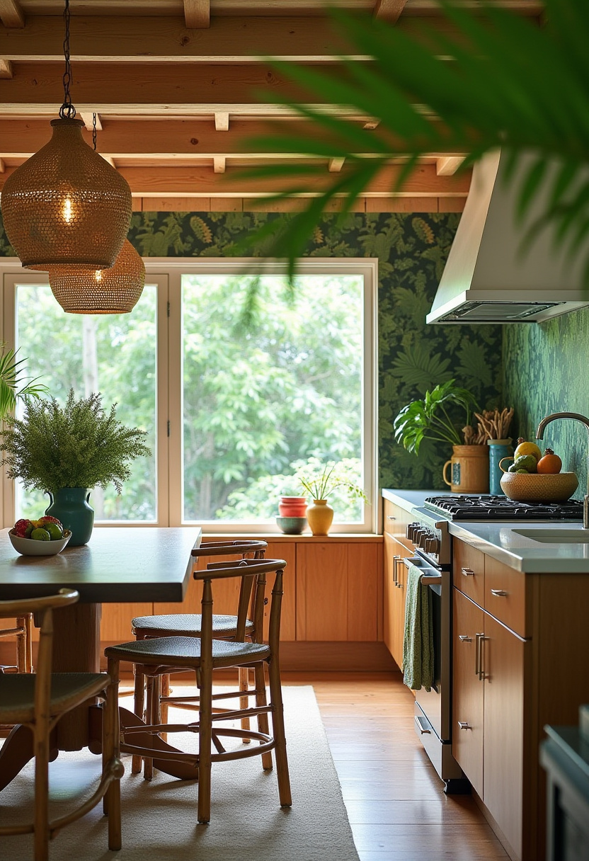 Open Area Kitchen And Living Room 10