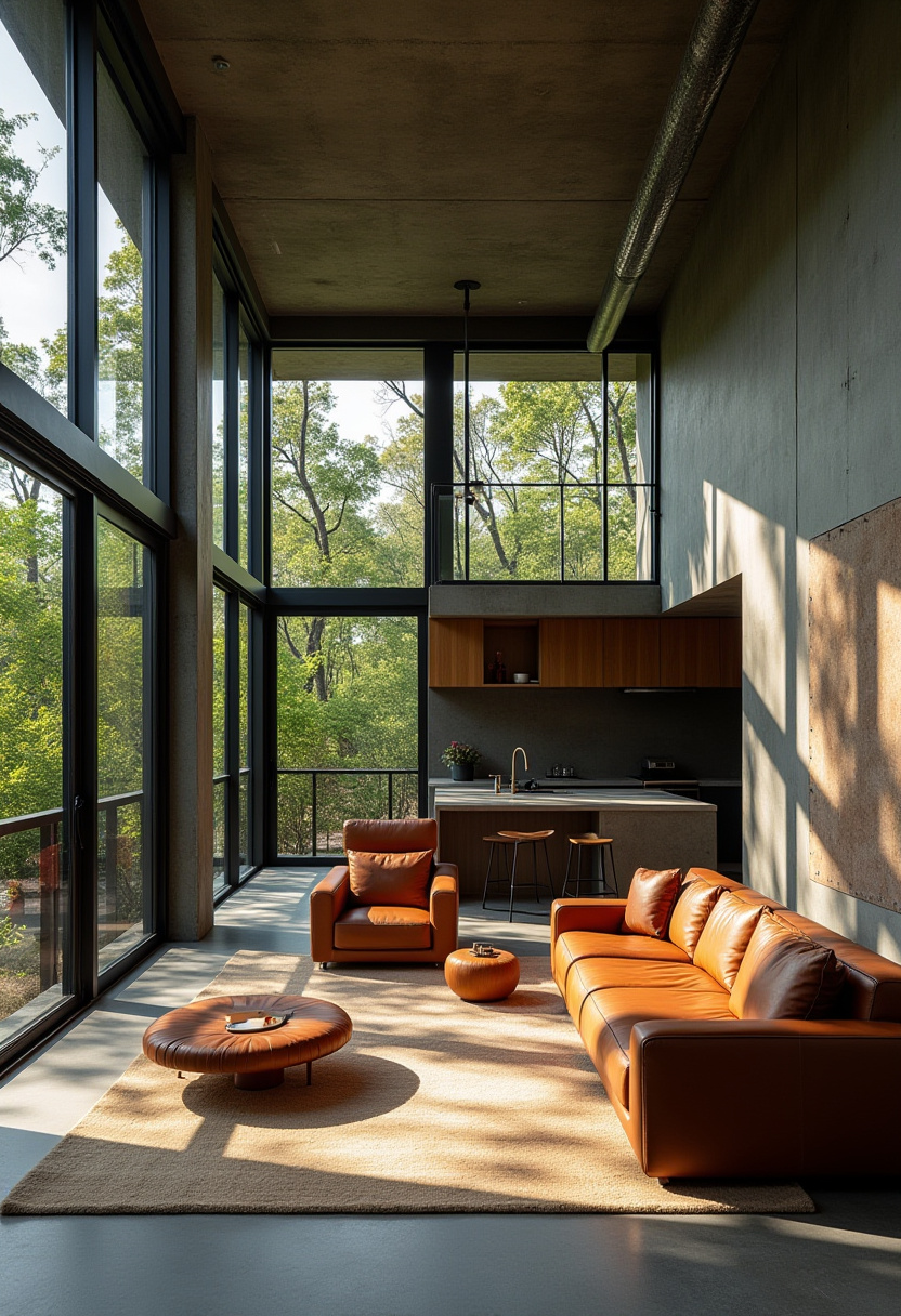 Open Area Kitchen And Living Room 12