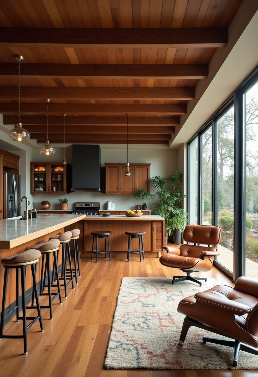 Open Area Kitchen And Living Room 19