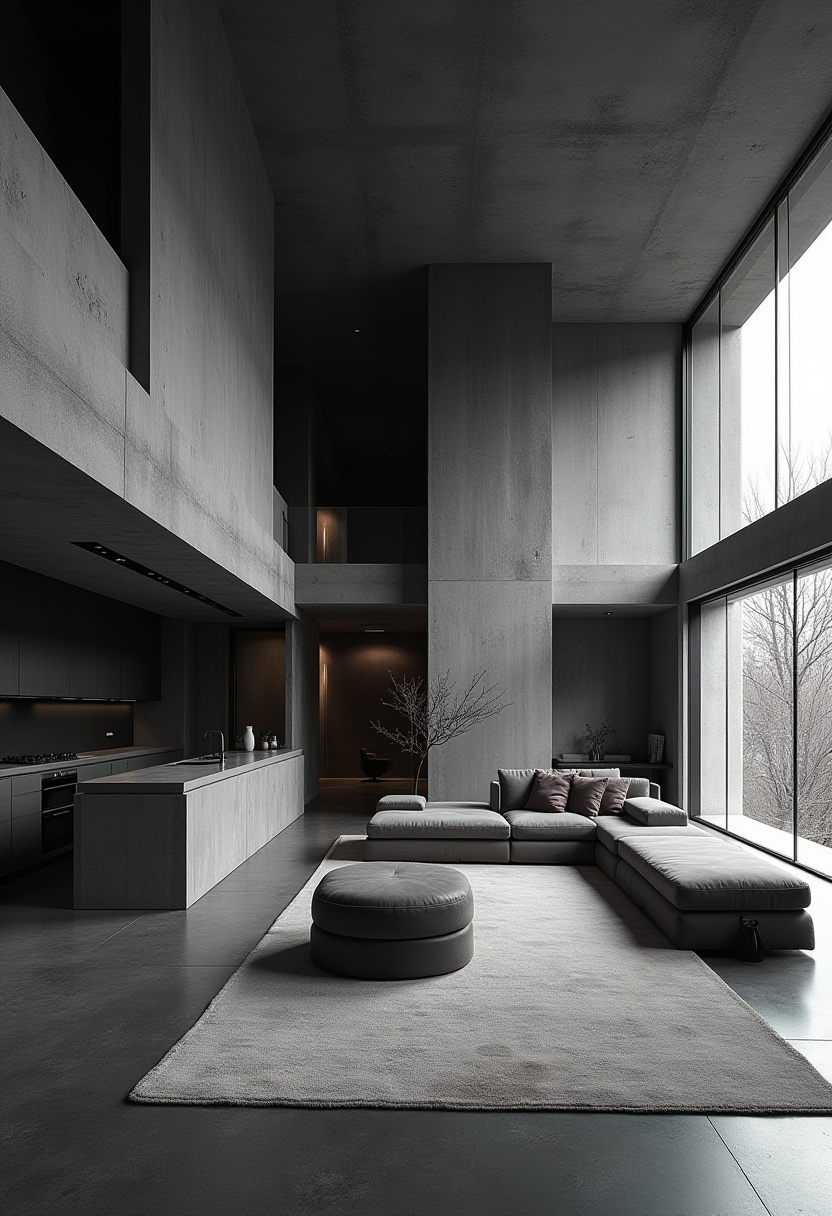 Open Area Kitchen And Living Room 20