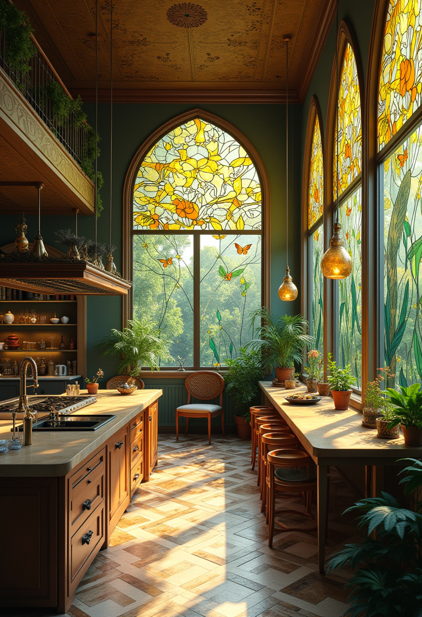 Open Area Kitchen And Living Room 23