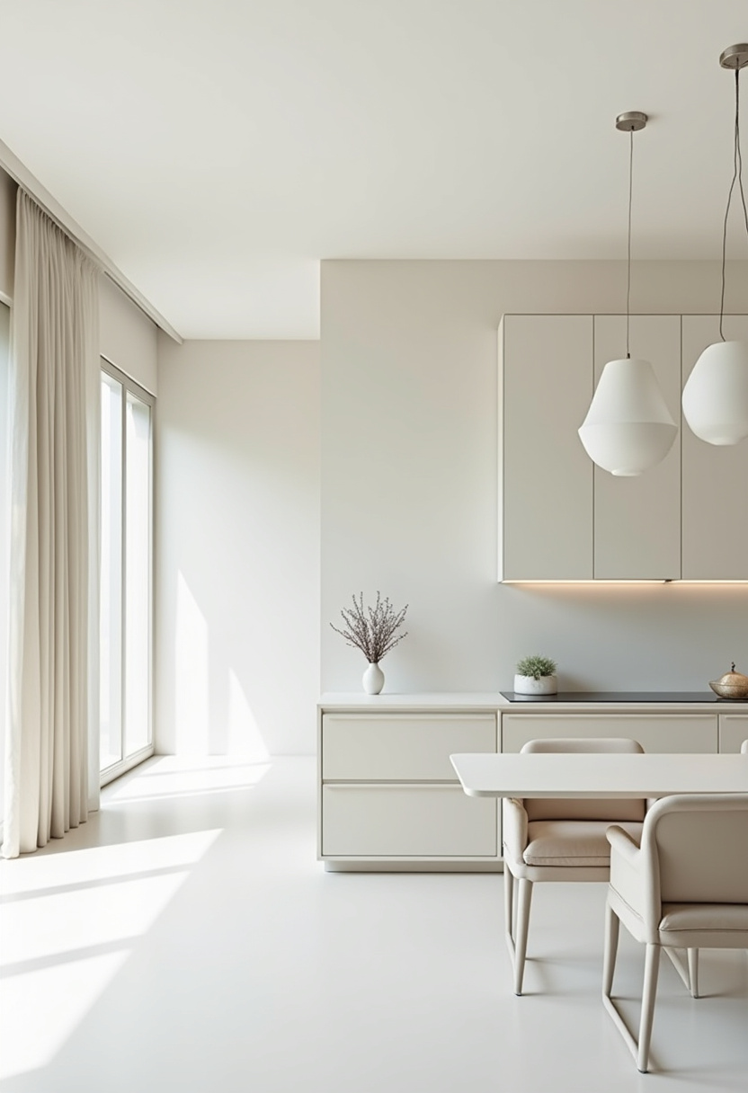 Open Area Kitchen And Living Room 27