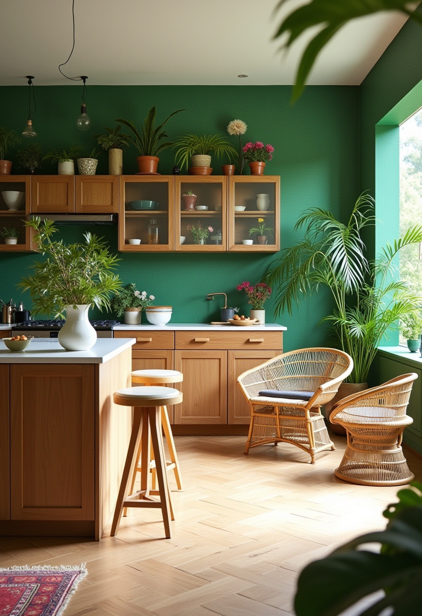 Open Area Kitchen And Living Room 29