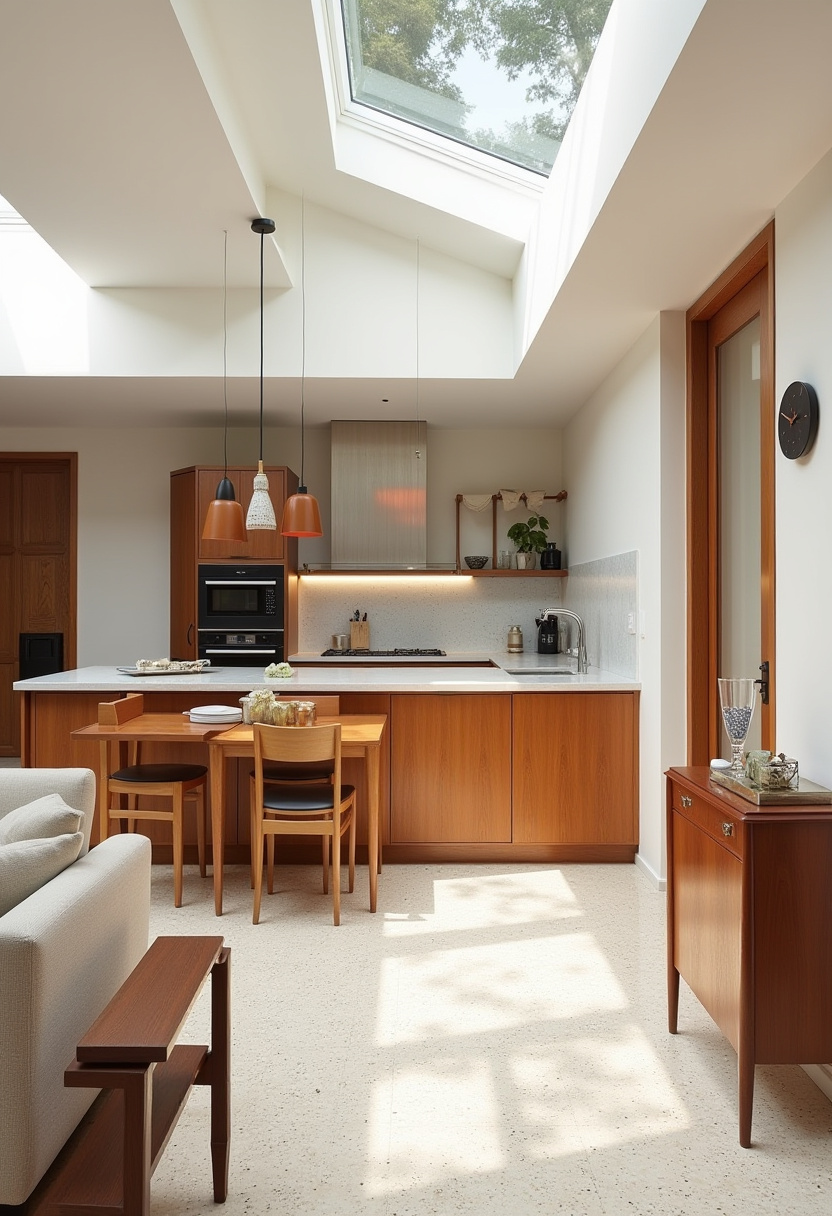 Open Area Kitchen And Living Room 5