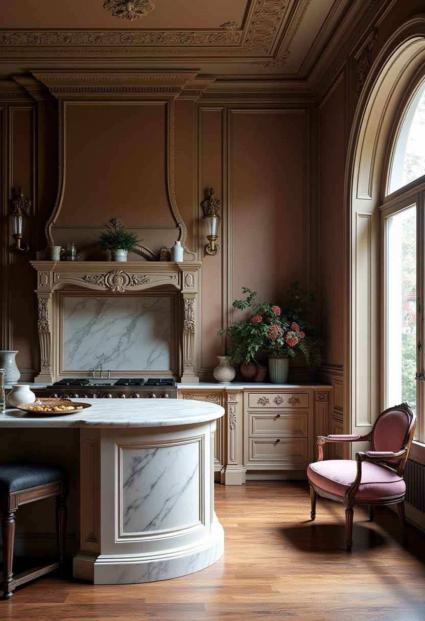 Open Kitchen And Living Room With Island 27