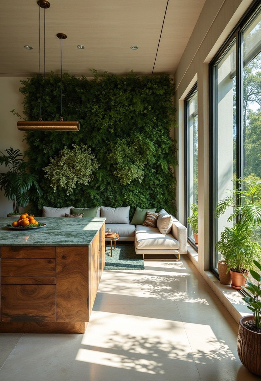 Open Kitchen And Living Room With Island 4