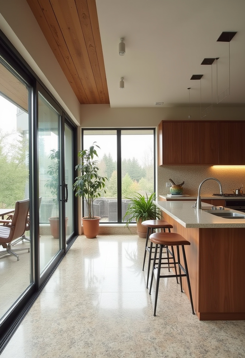 Open Kitchen And Living Room With Island 5