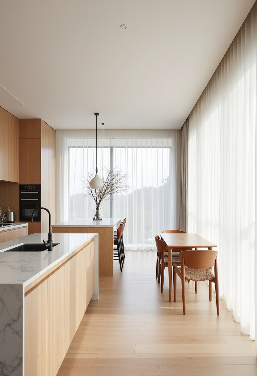 Open Kitchen Dining And Living Room 1