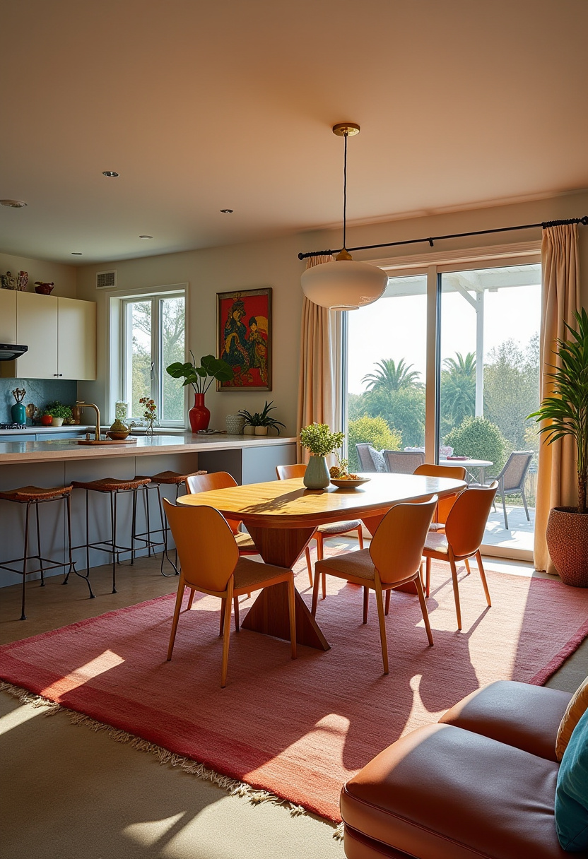 Open Kitchen Dining And Living Room 18