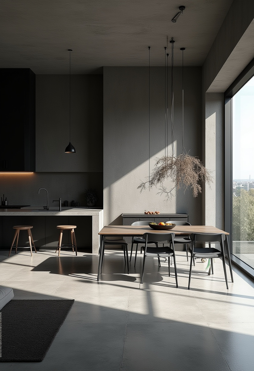 Open Kitchen Dining And Living Room 19