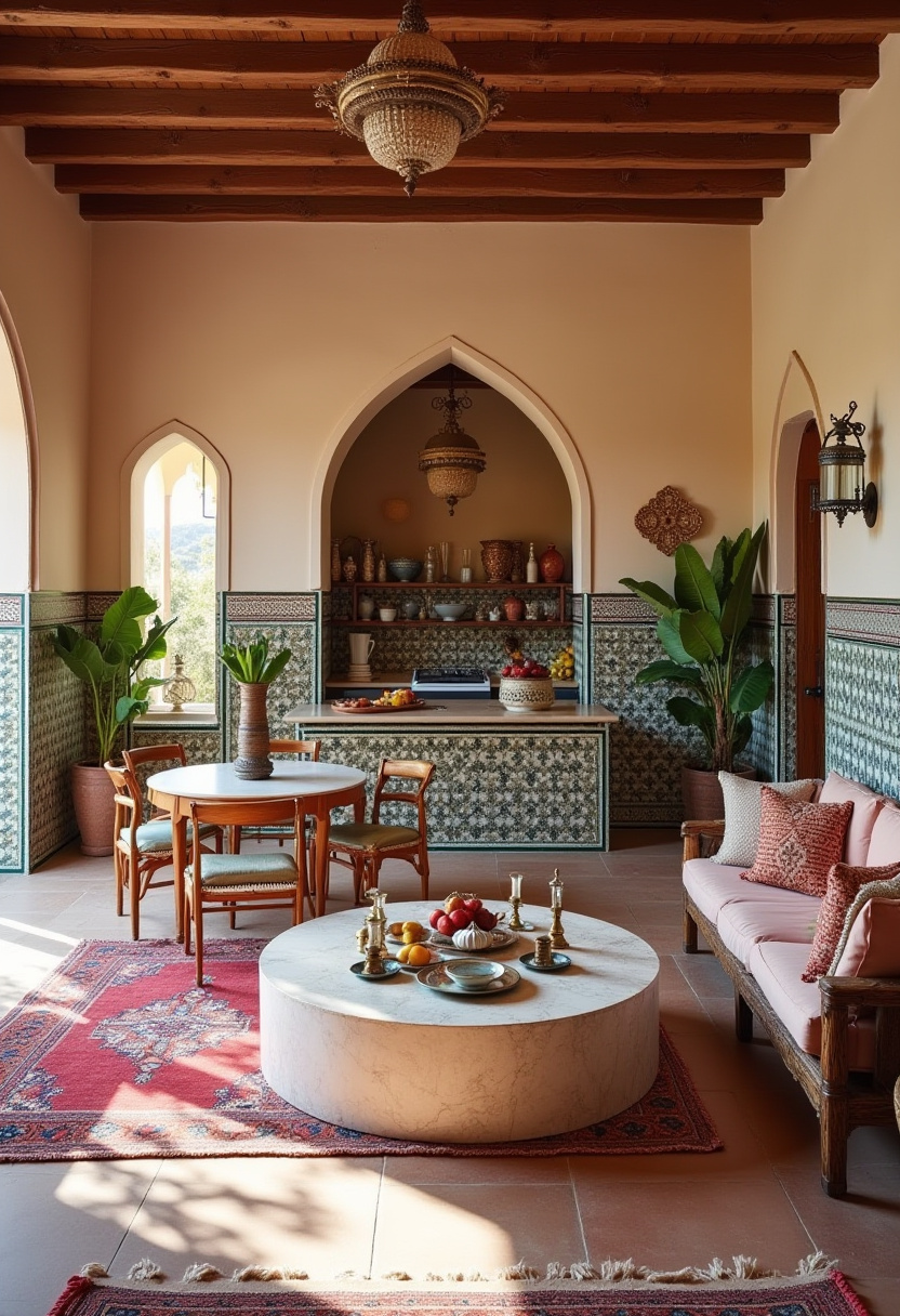 Open Kitchen Dining And Living Room 21