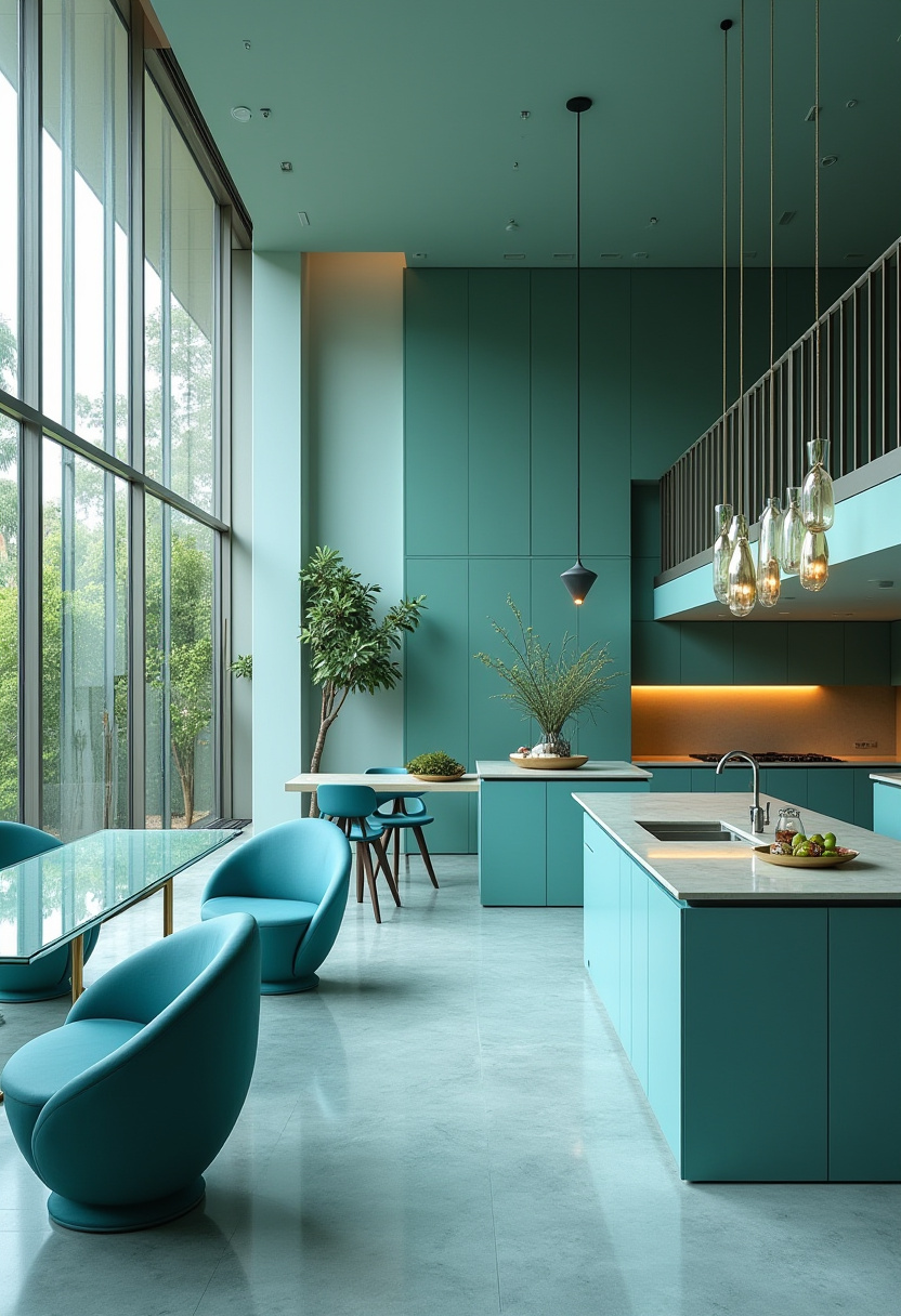 Open Kitchen Dining And Living Room 22