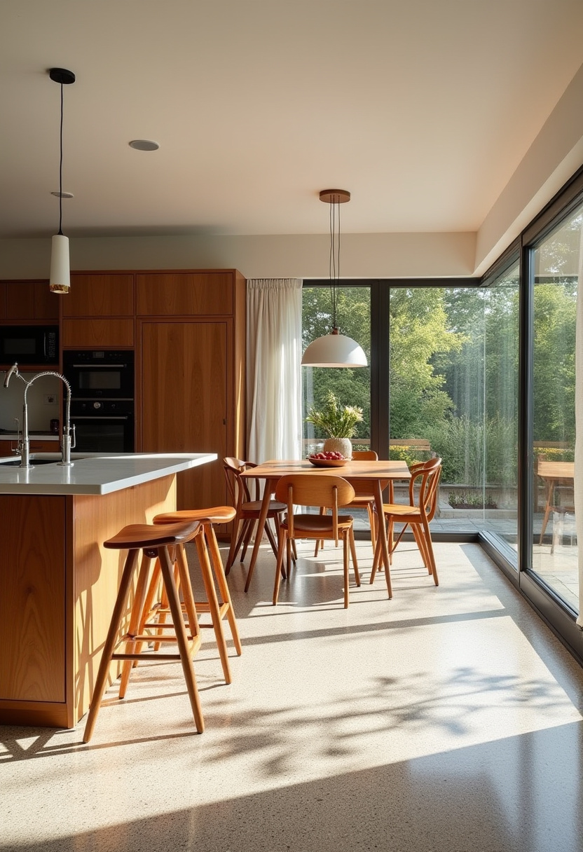 Open Kitchen Dining And Living Room 25