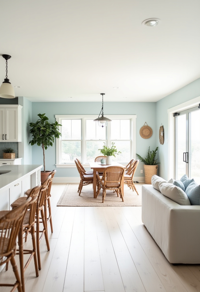 Open Kitchen Dining And Living Room 29