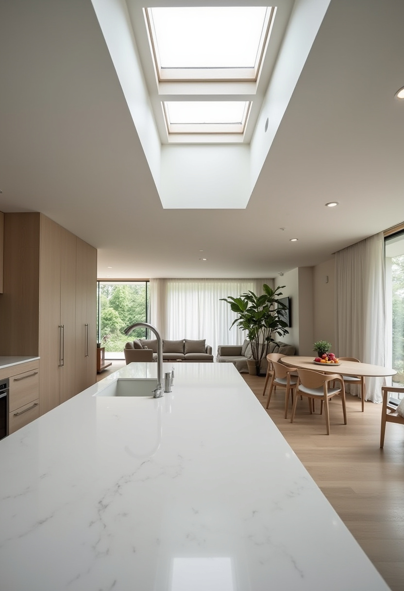 Open Kitchen Dining And Living Room 7