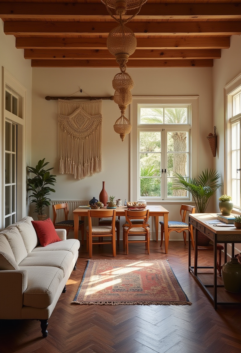 Open Kitchen Dining And Living Room 8