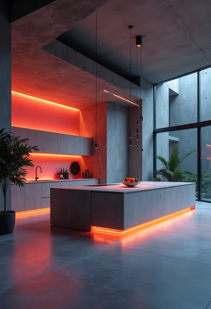 Open Kitchen With Island 13