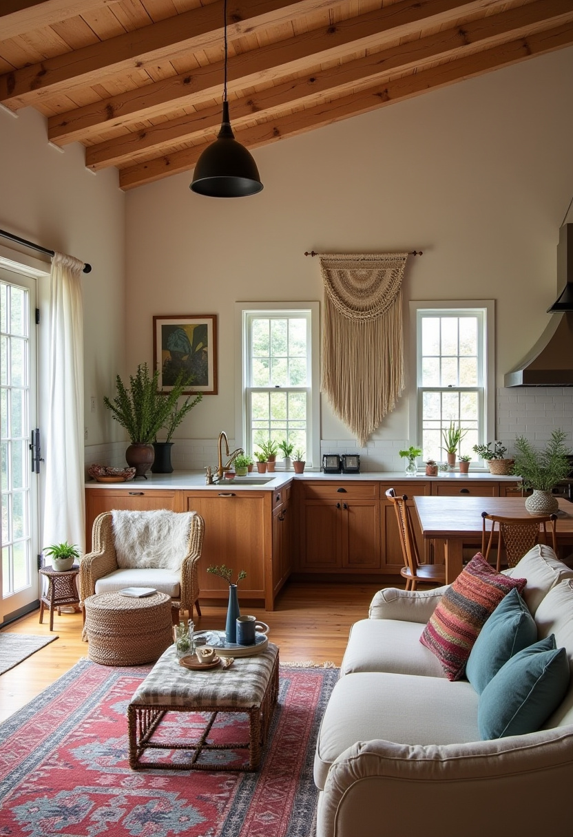 Open Kitchen With Living Room 14