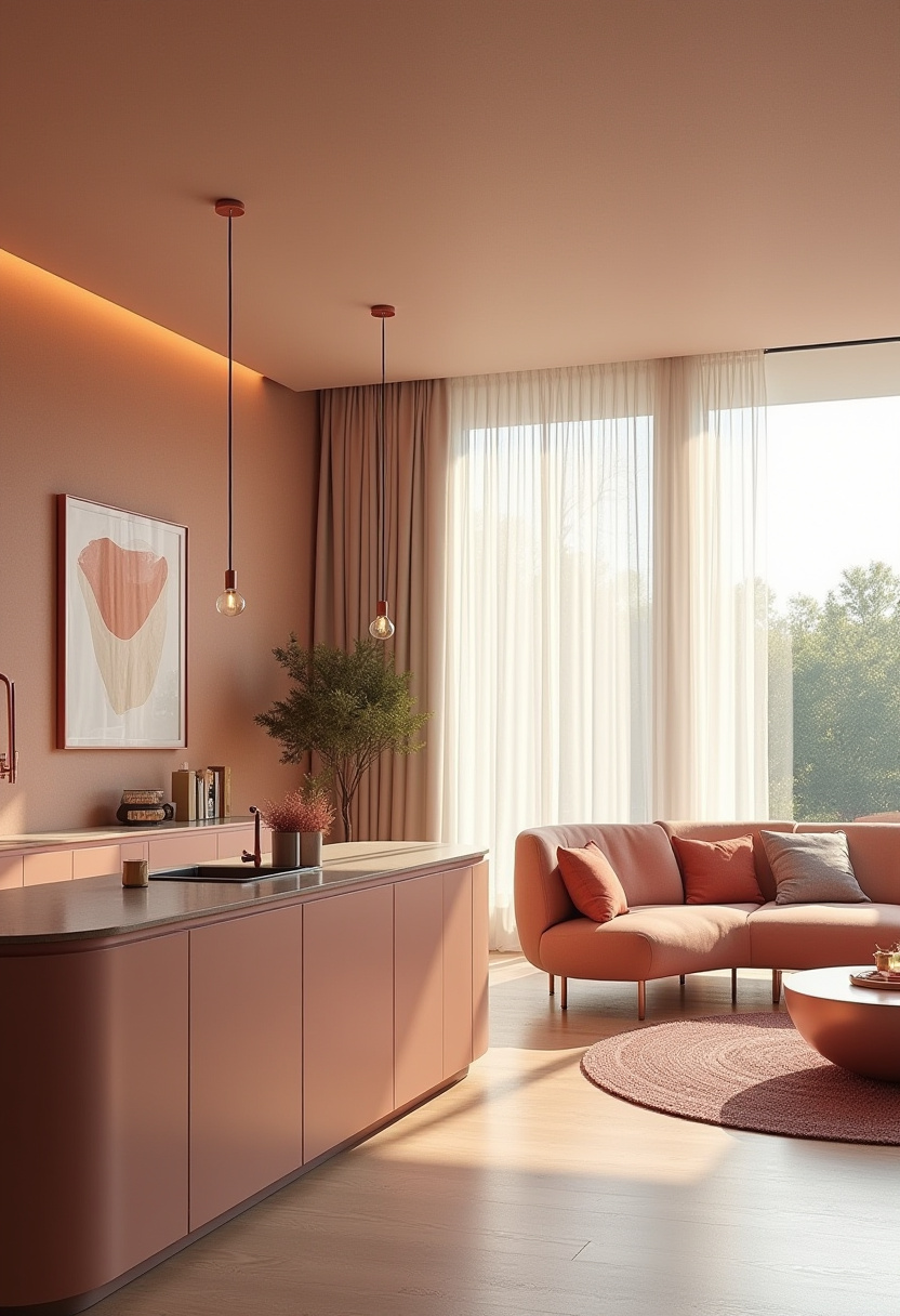 Open Kitchen With Living Room 15