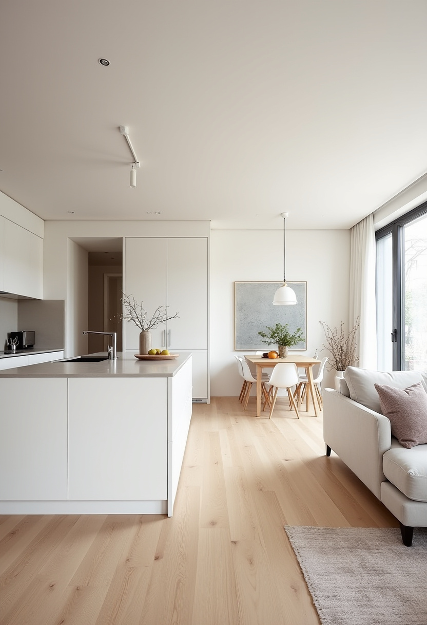 Open Kitchen With Living Room 18