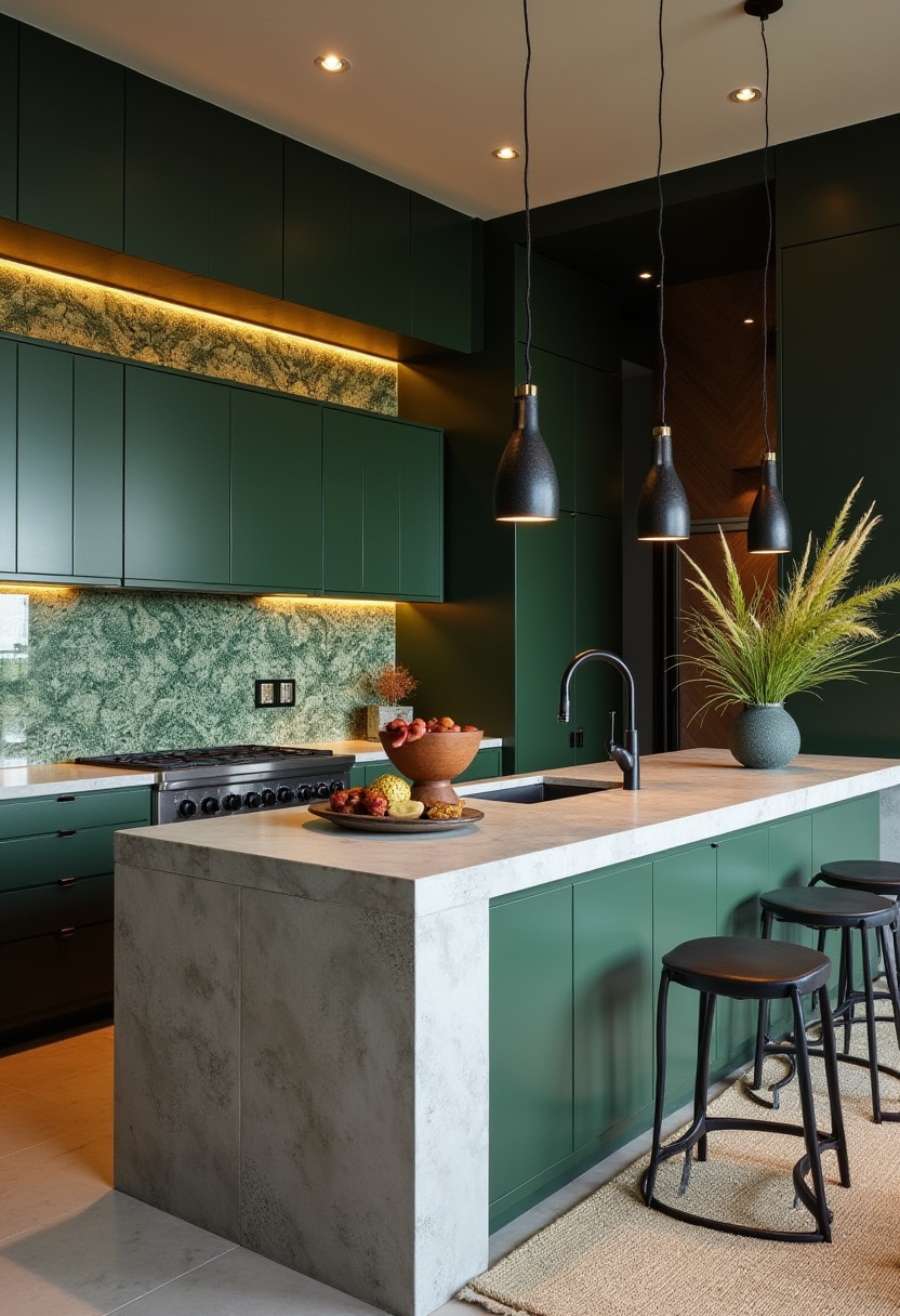 Open Kitchen With Living Room 2