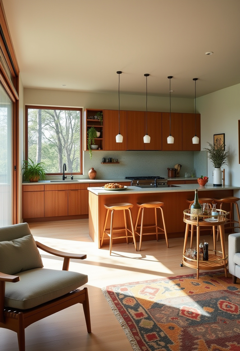 Open Kitchen With Living Room 20