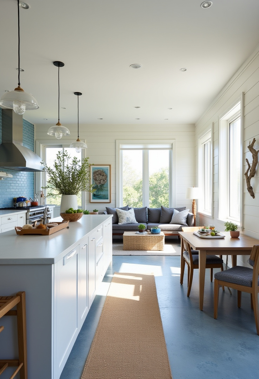 Open Kitchen With Living Room 23