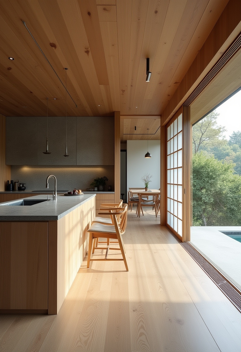 Open Kitchen With Living Room 25