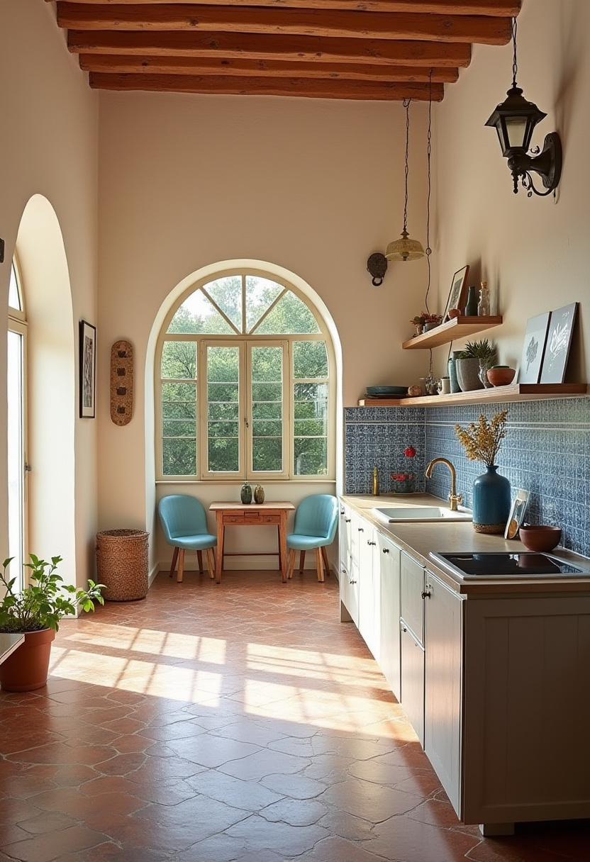 Open Kitchen With Living Room 27