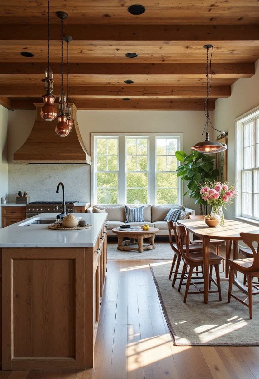 Open Kitchen With Living Room 8