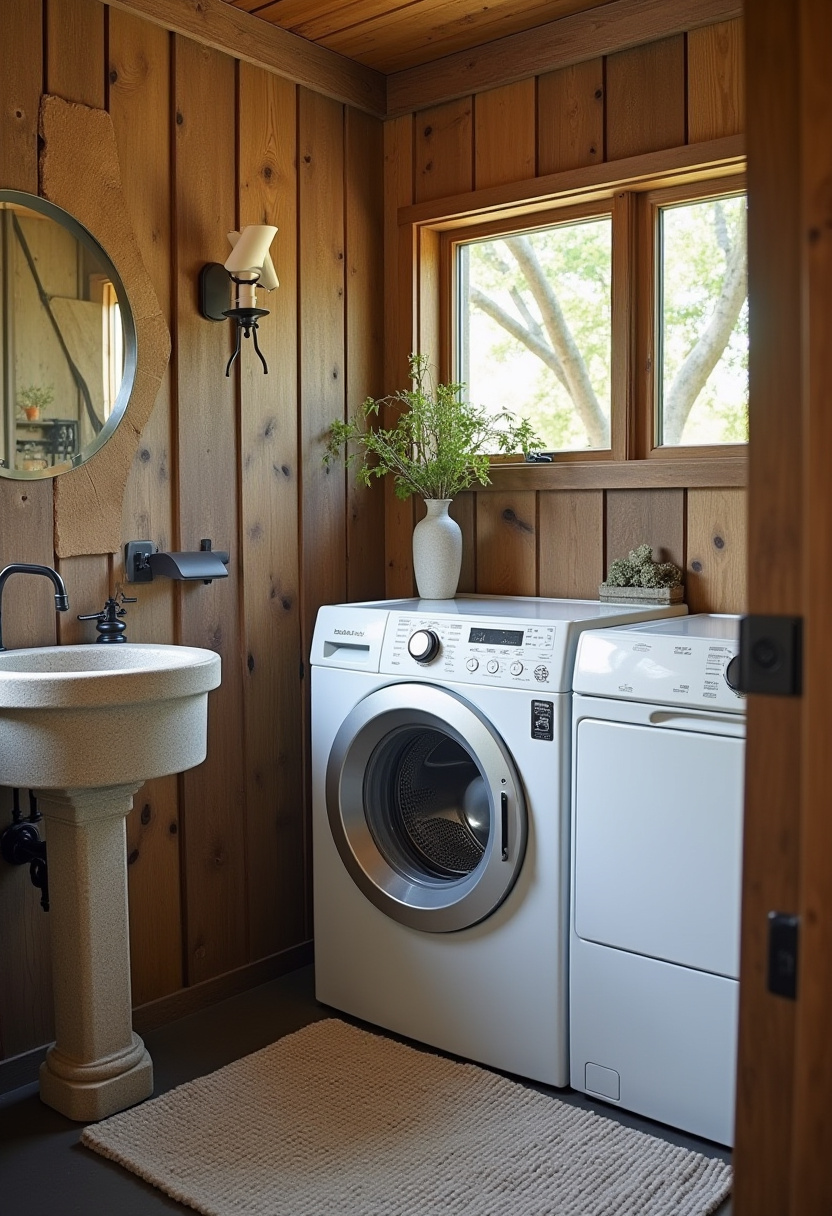 Small Bathroom With Washer And Dryer 15