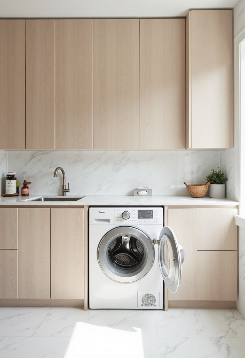 Small Bathroom With Washer And Dryer 16