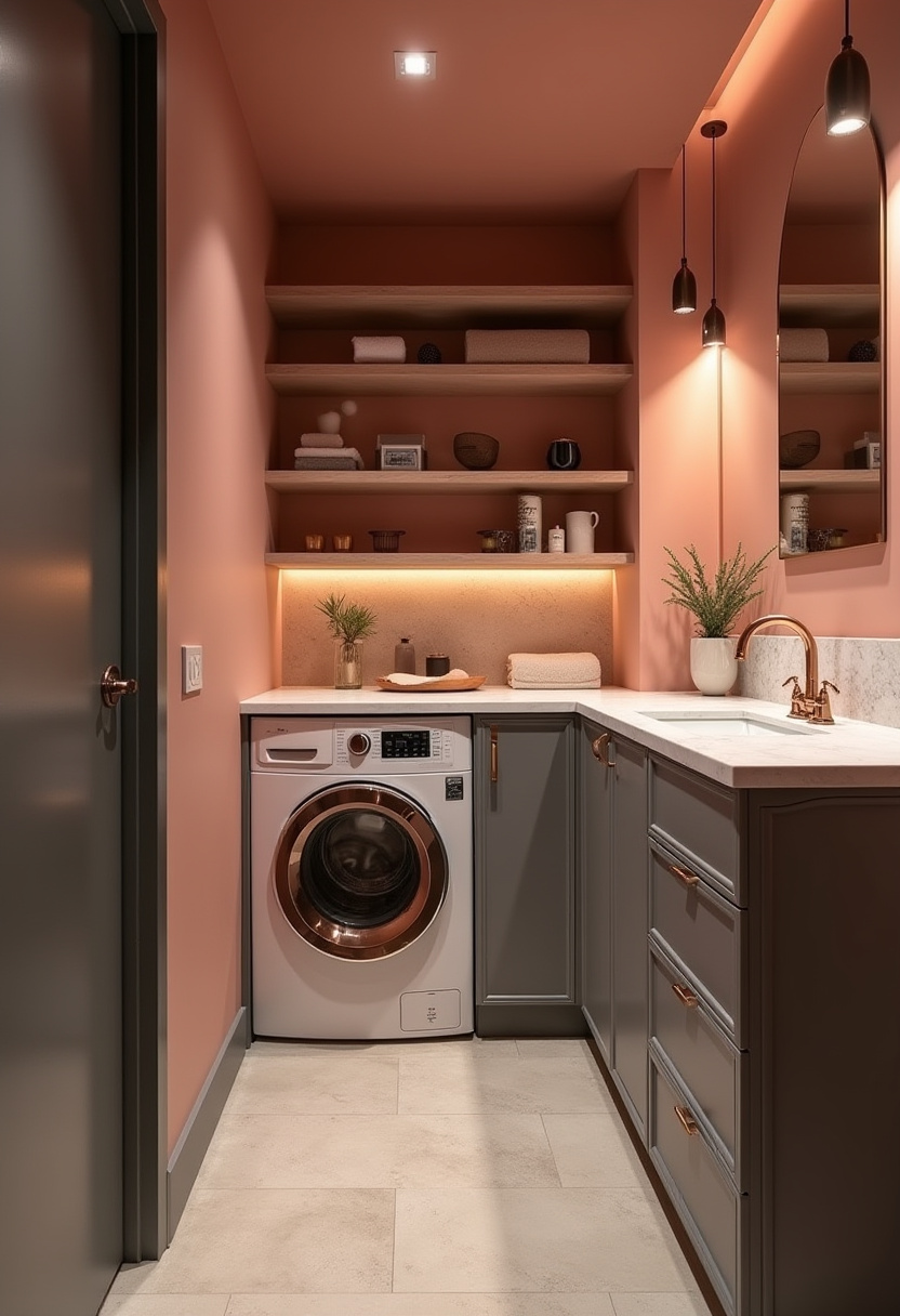 Small Bathroom With Washer And Dryer 19