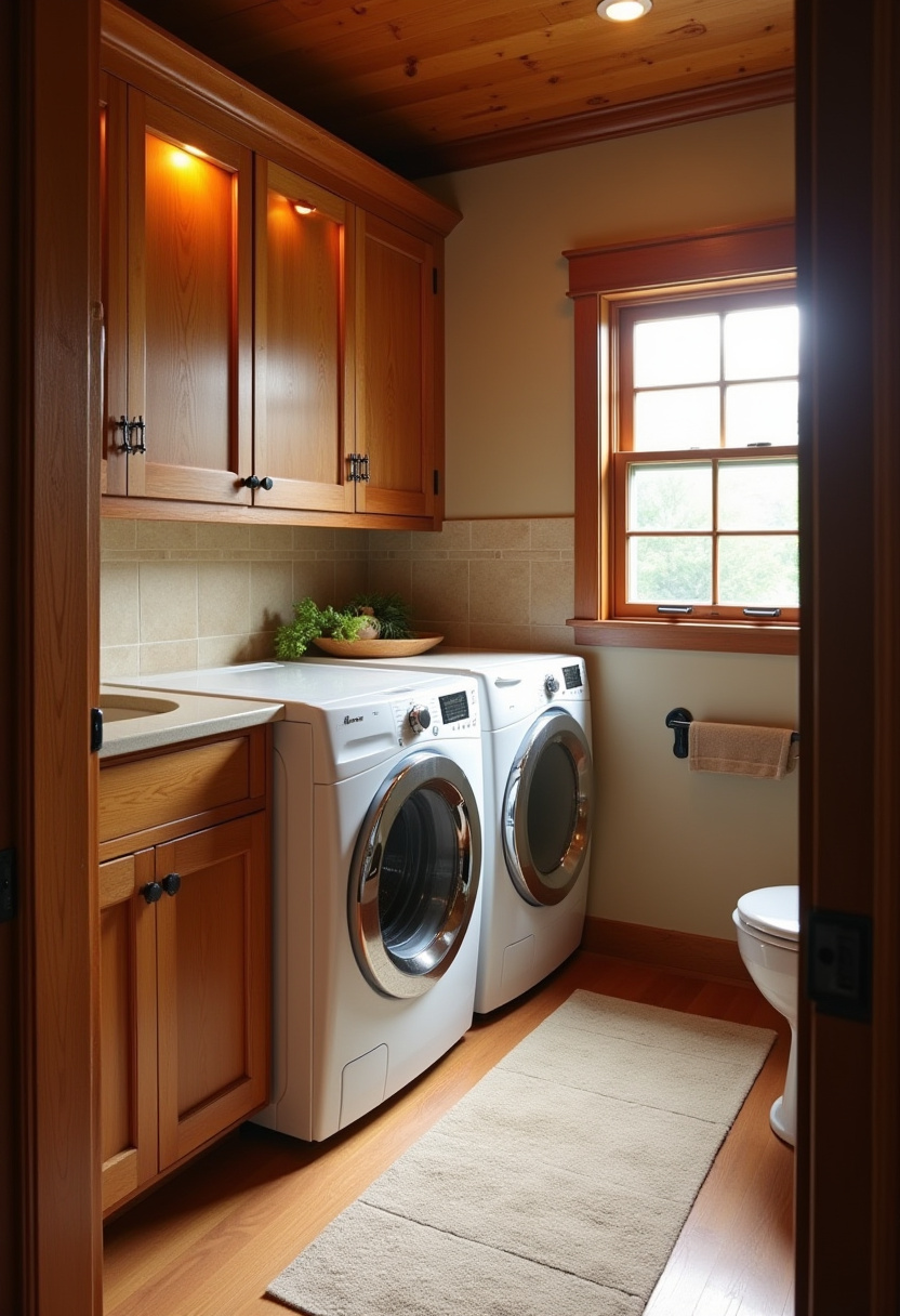 Small Bathroom With Washer And Dryer 25