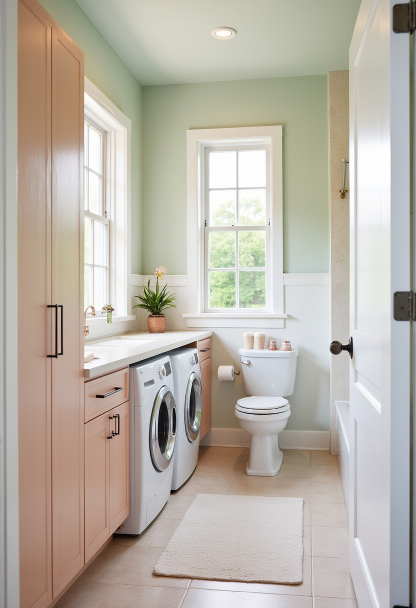 Small Bathroom With Washer And Dryer 27
