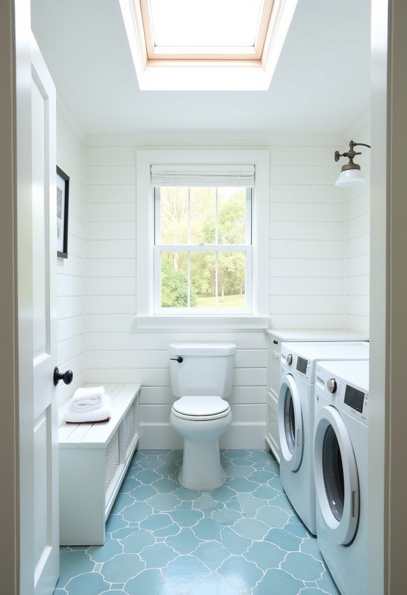 Small Bathroom With Washer And Dryer 5