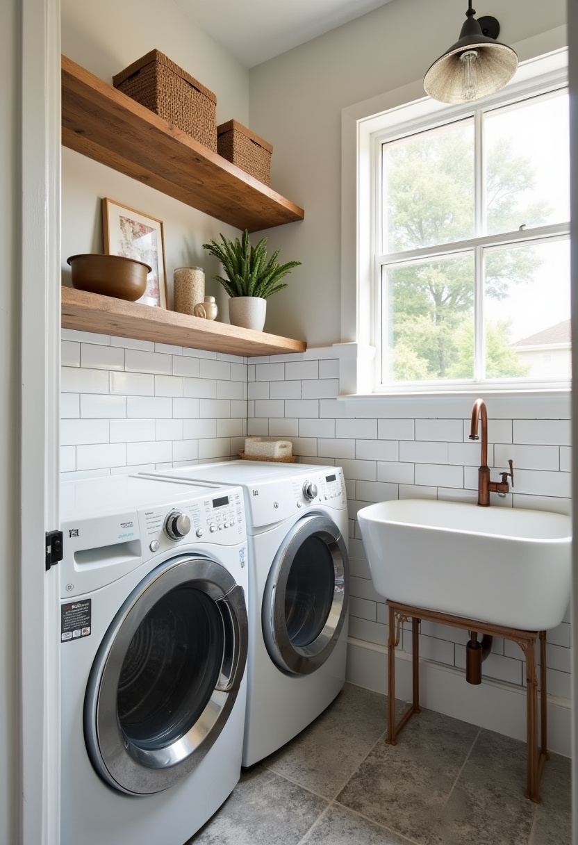 Small Bathroom With Washer And Dryer 6