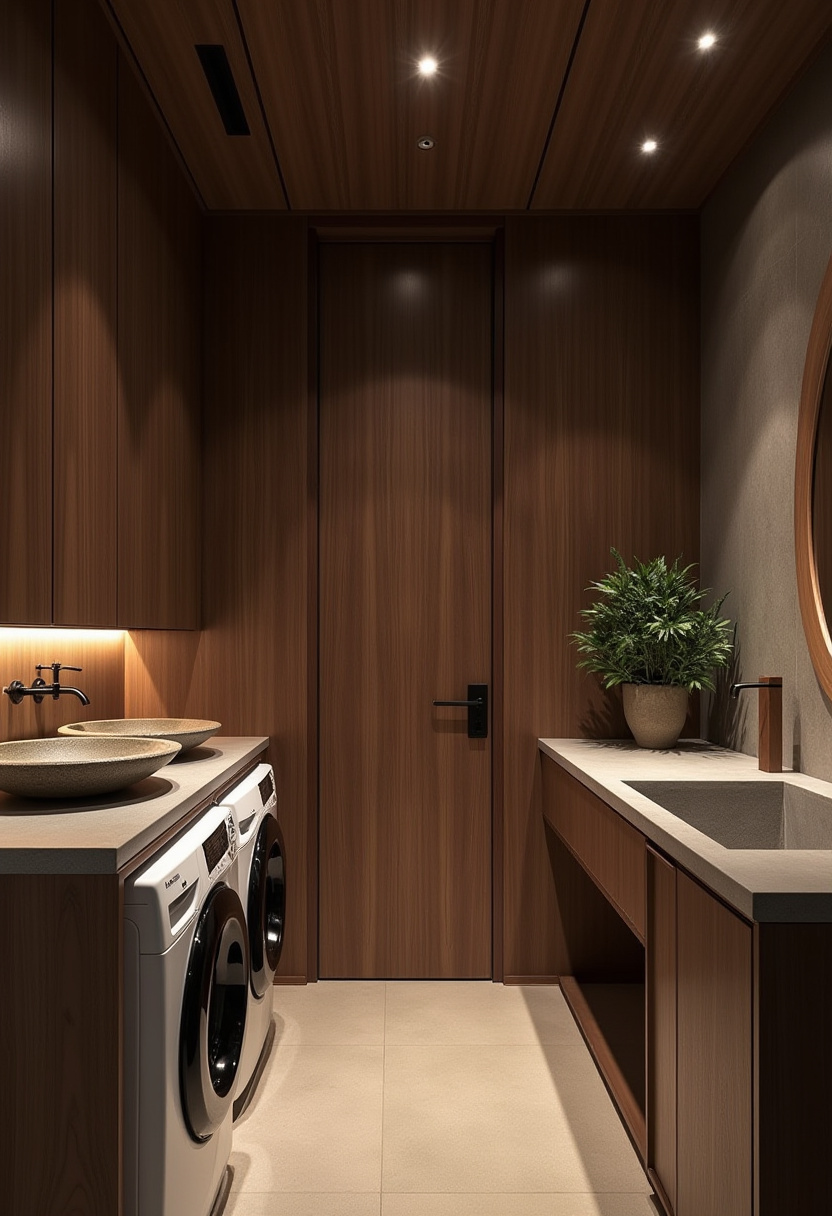 Small Bathroom With Washer And Dryer 8