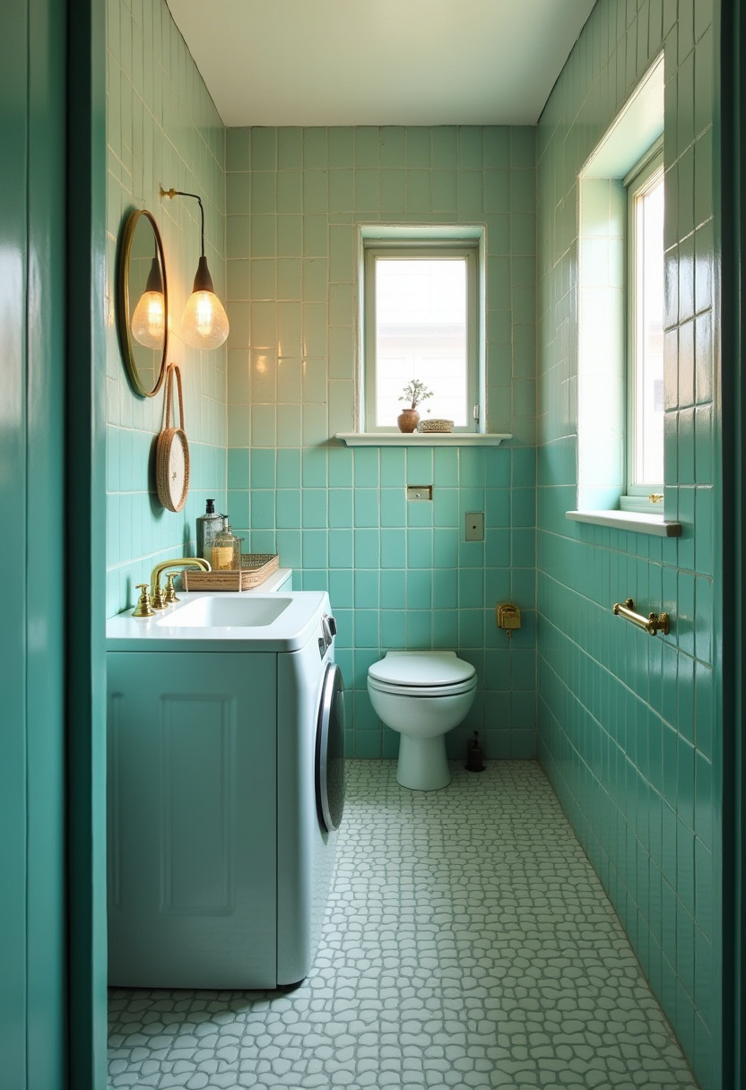 Small Bathroom With Washing Machine 12