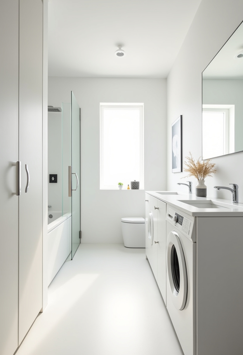 Small Bathroom With Washing Machine 15