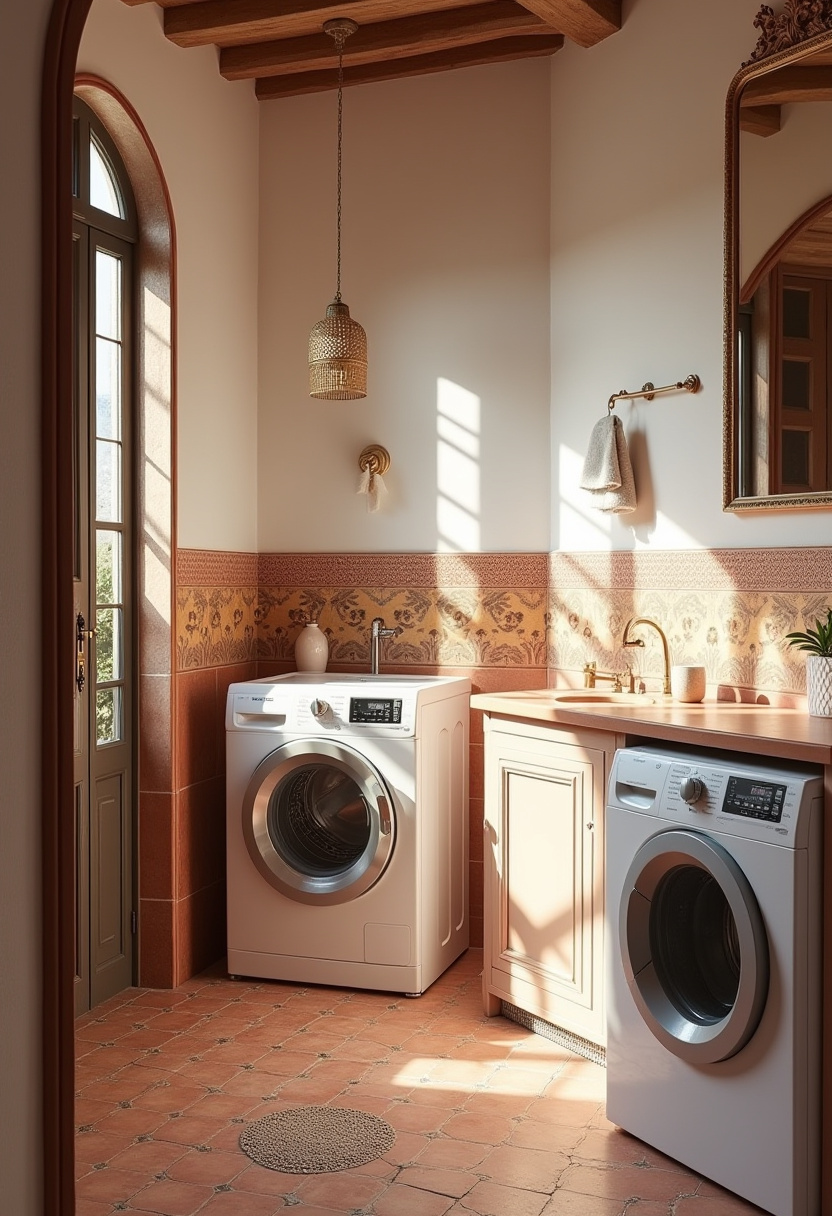 Small Bathroom With Washing Machine 16