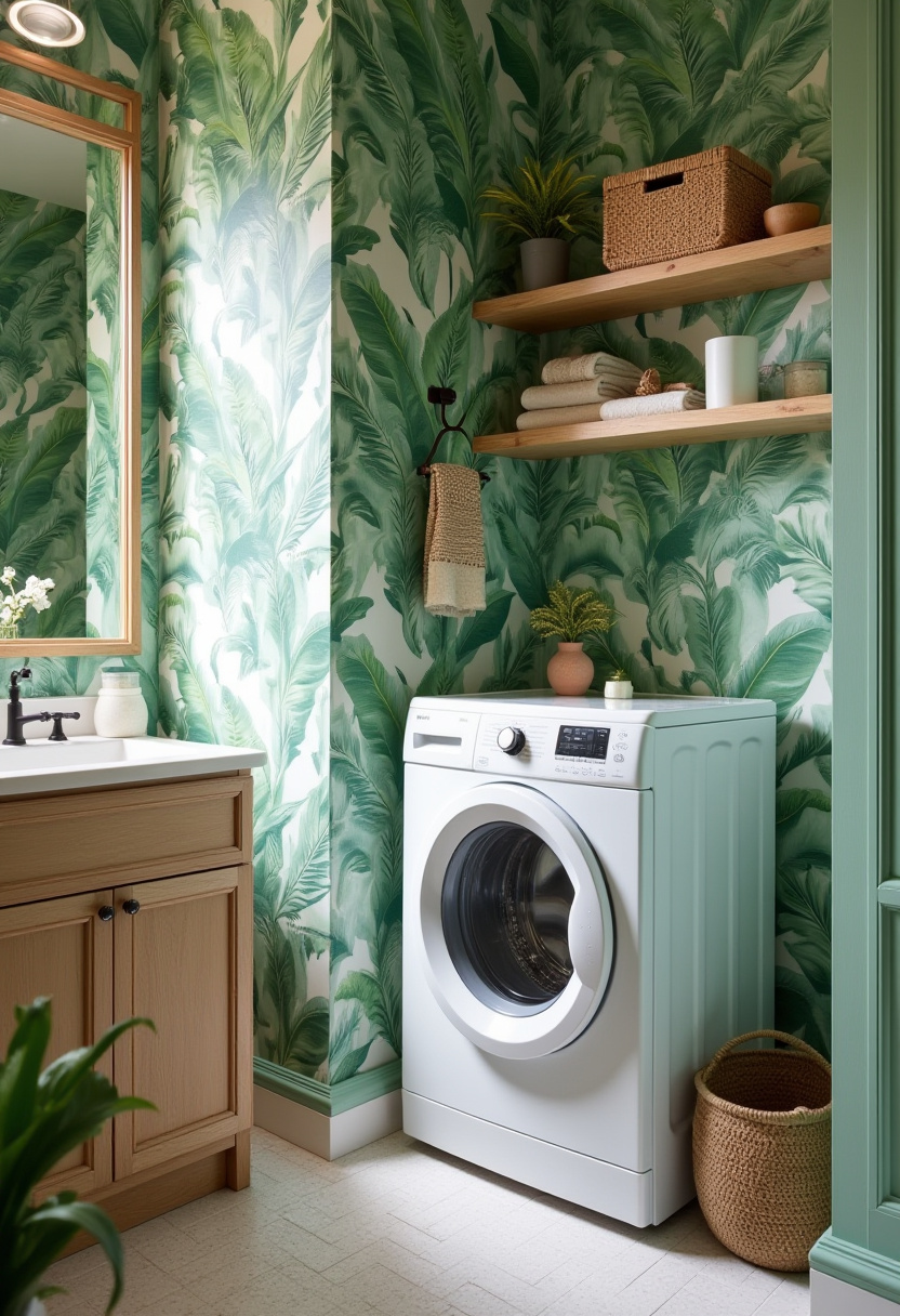 Small Bathroom With Washing Machine 17