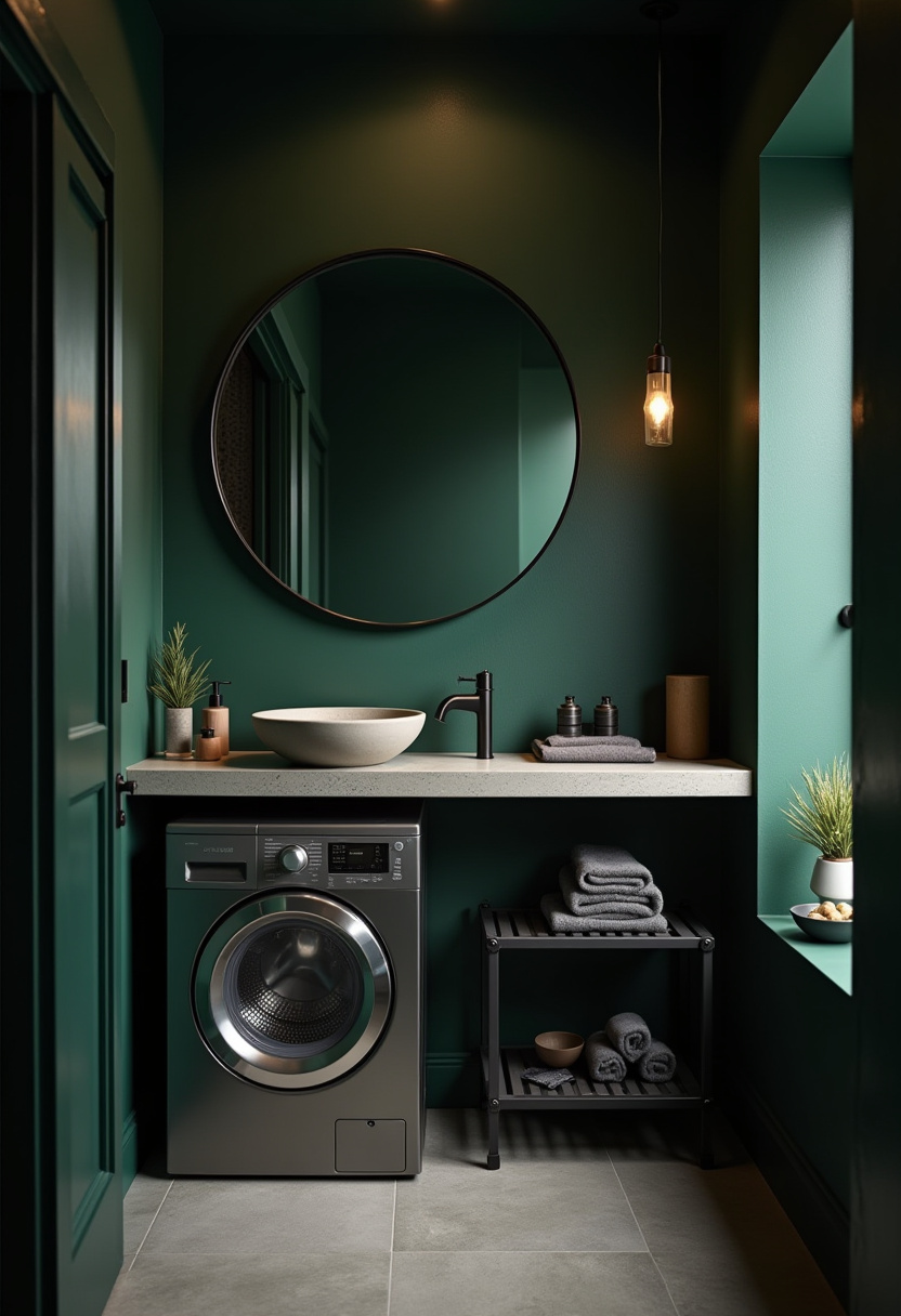 Small Bathroom With Washing Machine 19